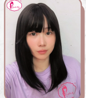 Ryuuta Wig Basic Bob Medium Sedang Korean Style 40 cm