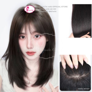 Ryuuta Wig Basic Bob Medium Sedang Korean Style 40 cm