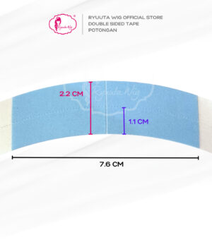 Double Side Tape Lembar Potongan Lace Front Wig Toupee 12Pcs