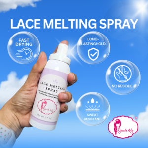 Lace Melting Spray Seamless Finish Glue Spray Wig Melting Spray & Hair Adhesive 120ml