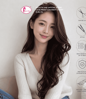 Evelyn | Synthetic Fiber Lace Front Wig 24 inch / 60 cm