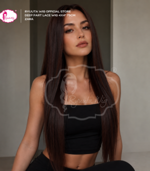 Deep Part Half Lace Wig 4x4" Long Straight Zara 30 inch 75 cm