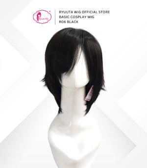 Short Basic Wig Man Woman Synthetic Cosplay Black