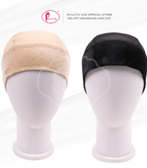 Wig Cap Mesh Premium Velvet Headband Grip Adjustable 2-in-1