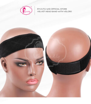 Velvet Head Band Grip Velcro Bandana