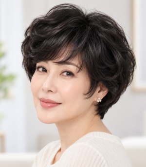 Amy | Synthetic Fiber Basic Cap Wig Short Layer Blow